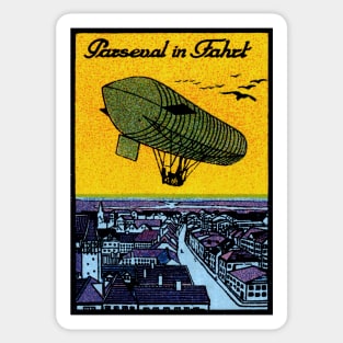 1910 Parseval Airship Sticker